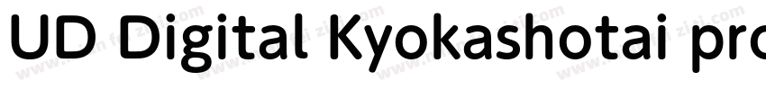 UD Digital Kyokashotai pro字体转换